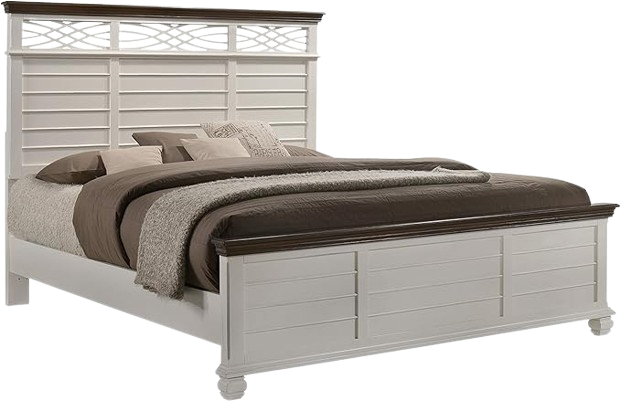 Home Furnishings Bellebrooke bed , Queen, White