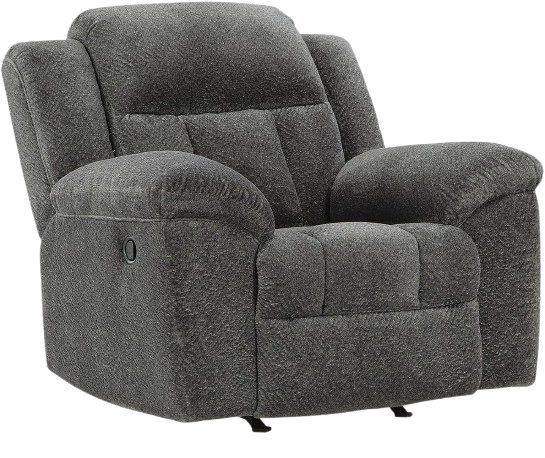 Arden High Back Tufted Office Chair with Arms, Light Gray Fabric